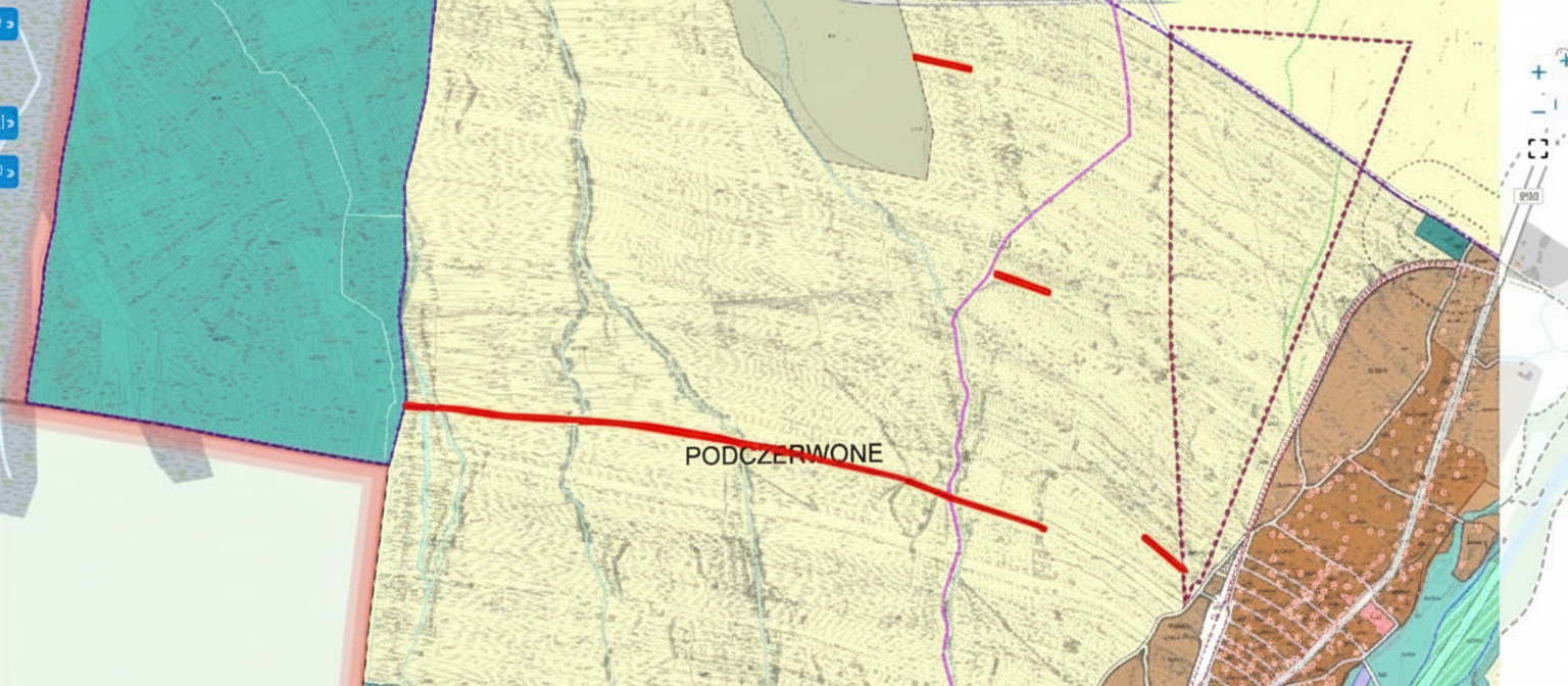 Działki rolne 1,11 ha w Podczerwonem, gmina Czarny Dunajec - zdjęcie 1