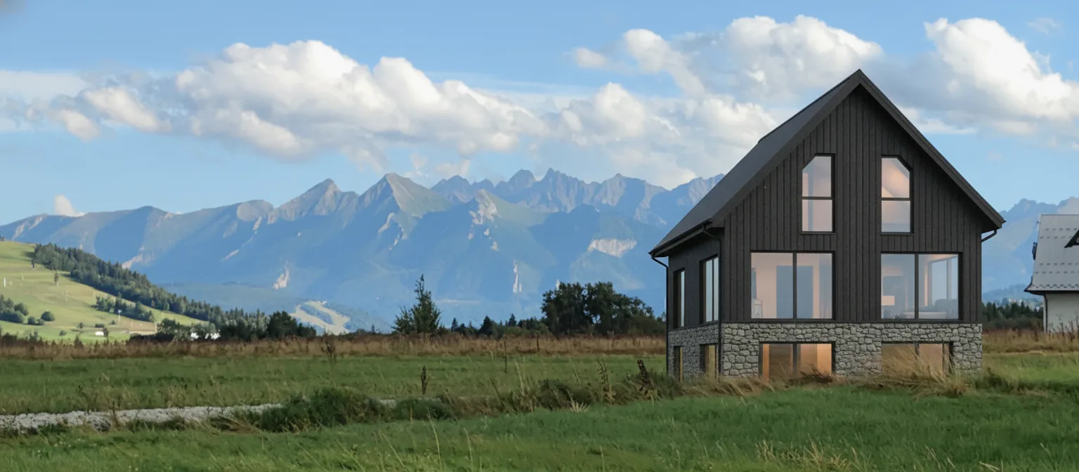 Działki z pięknym widokiem na Tatry, na granicy miejscowości Groń i Białka Tatrzańska - zdjęcie 1